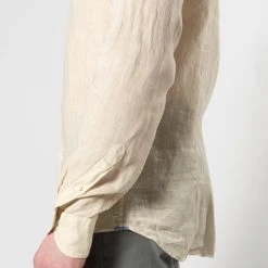 XACUS CASUAL LINEN SHIRT KHAKI -jupiter shop CASUAL LINEN SHIRT KHAKI SKJORTA XACUS Jupiter Kungsgatan Norrlandsgatan Stockholm 4