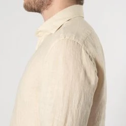 XACUS CASUAL LINEN SHIRT KHAKI -jupiter shop CASUAL LINEN SHIRT KHAKI SKJORTA XACUS Jupiter Kungsgatan Norrlandsgatan Stockholm 6