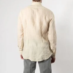 XACUS CASUAL LINEN SHIRT KHAKI -jupiter shop CASUAL LINEN SHIRT KHAKI SKJORTA XACUS Jupiter Kungsgatan Norrlandsgatan Stockholm 8