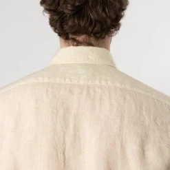 XACUS CASUAL LINEN SHIRT KHAKI -jupiter shop CASUAL LINEN SHIRT KHAKI SKJORTA XACUS Jupiter Kungsgatan Norrlandsgatan Stockholm 9