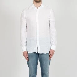 XACUS CASUAL LINEN SHIRT WHITE