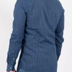 XACUS CHAMBRAY STRIPED SHIRT 815 CHAMBRAY -jupiter shop CHAMBRAY STRIPED SHIRT 815 CHAMBRAY SKJORTA XACUS Jupiter Kungsgatan Norrlandsgatan Stockholm 3