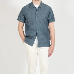 Universal Works CHAMBRAY SUMMER OVERSHIRT INDIGO