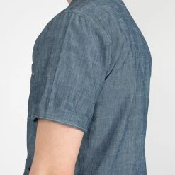 Universal Works CHAMBRAY SUMMER OVERSHIRT INDIGO -jupiter shop CHAMBRAY SUMMER OVERSHIRT INDIGO HYBRIDSKJORTA UNIVERSAL WORKS Jupiter Kungsgatan Norrlandsgatan Stockholm 5
