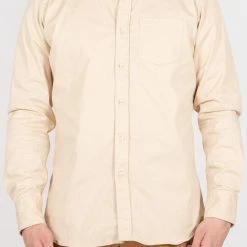 Bevilacqua COTTON HEAVY TWILL SHIRT CREAM