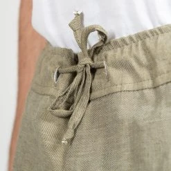 JUPITER X CAVALIERE COTTON LINEN DRAWSTRING TROUSER GREEN -jupiter shop COTTON LINEN DRAWSTRING TROUSER GREEN BYXA JUPITER X CAVALIERE Jupiter Kungsgatan Norrlandsgatan Stockholm 3