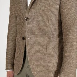 CIRCOLO 1901 COTTON LINEN JERSEY BLAZER BROWN -jupiter shop COTTON LINEN JERSEY BLAZER BROWN KAVAJ CIRCOLO 1901 Jupiter Kungsgatan Norrlandsgatan Stockholm 4
