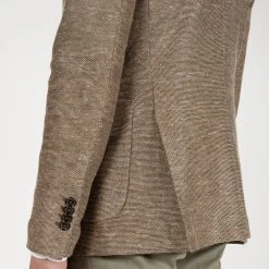 CIRCOLO 1901 COTTON LINEN JERSEY BLAZER BROWN -jupiter shop COTTON LINEN JERSEY BLAZER BROWN KAVAJ CIRCOLO 1901 Jupiter Kungsgatan Norrlandsgatan Stockholm 6