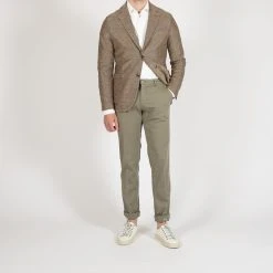 CIRCOLO 1901 COTTON LINEN JERSEY BLAZER BROWN -jupiter shop COTTON LINEN JERSEY BLAZER BROWN KAVAJ CIRCOLO 1901 Jupiter Kungsgatan Norrlandsgatan Stockholm 8