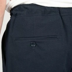 JUPITER X CAVALIERE COTTON SEERSUCKER TROUSER NAVY -jupiter shop COTTON SEERSUCKER TROUSER NAVY BYXA JUPITER X CAVALIERE Jupiter Kungsgatan Norrlandsgatan Stockholm 7