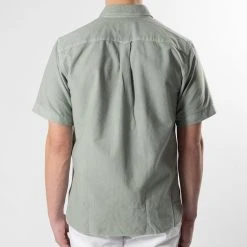 XACUS COTTON SHORT SLEEVE SHIRT GREEN 17 XACUS COTTON SHORT SLEEVE SHIRT GREEN -jupiter shop COTTON SHORT SLEEVE SHIRT GREEN SKJORTA XACUS Jupiter Kungsgatan Norrlandsgatan Stockholm 7