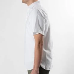 XACUS COTTON SHORT SLEEVE SHIRT WHITE -jupiter shop COTTON SHORT SLEEVE SHIRT WHITE SKJORTA XACUS Jupiter Kungsgatan Norrlandsgatan Stockholm 3