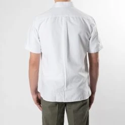 XACUS COTTON SHORT SLEEVE SHIRT WHITE -jupiter shop COTTON SHORT SLEEVE SHIRT WHITE SKJORTA XACUS Jupiter Kungsgatan Norrlandsgatan Stockholm 7