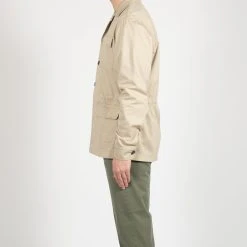 Rossi COTTON TWILL OVERSHIRT BEIGE -jupiter shop COTTON TWILL OVERSHIRT BEIGE HYBRIDSKJORTA ROSSI Jupiter Kungsgatan Norrlandsgatan Stockholm 4