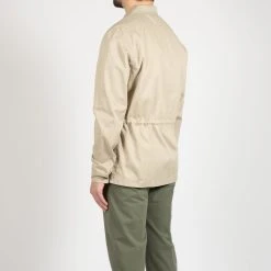 Rossi COTTON TWILL OVERSHIRT BEIGE -jupiter shop COTTON TWILL OVERSHIRT BEIGE HYBRIDSKJORTA ROSSI Jupiter Kungsgatan Norrlandsgatan Stockholm 6