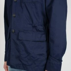 Rossi COTTON TWILL OVERSHIRT BLUE -jupiter shop COTTON TWILL OVERSHIRT BLUE HYBRIDSKJORTA ROSSI Jupiter Kungsgatan Norrlandsgatan Stockholm 5