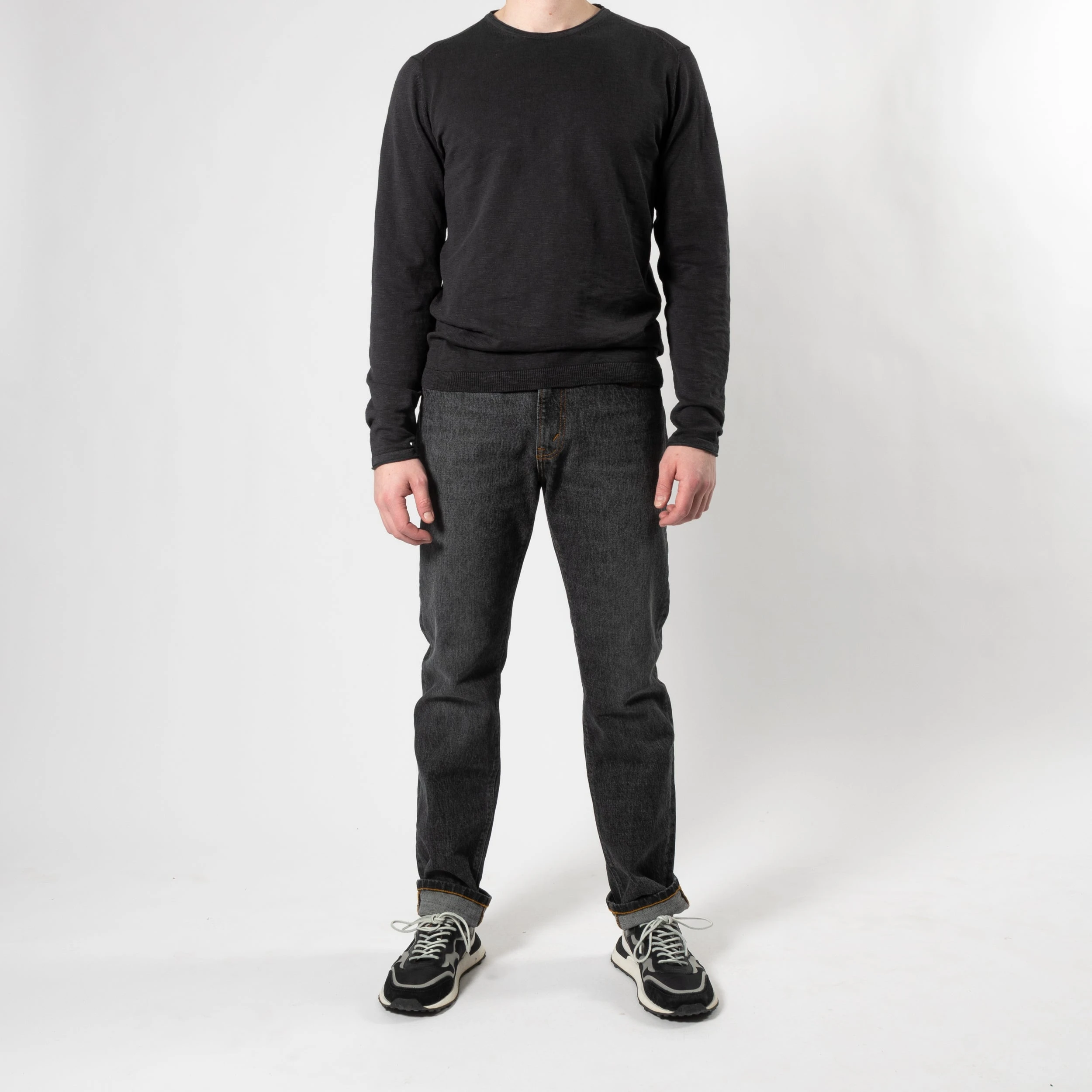 ADVERB COTTON WASHED CREWNECK DARK GREY 12 ADVERB COTTON WASHED CREWNECK DARK GREY - Bild 10