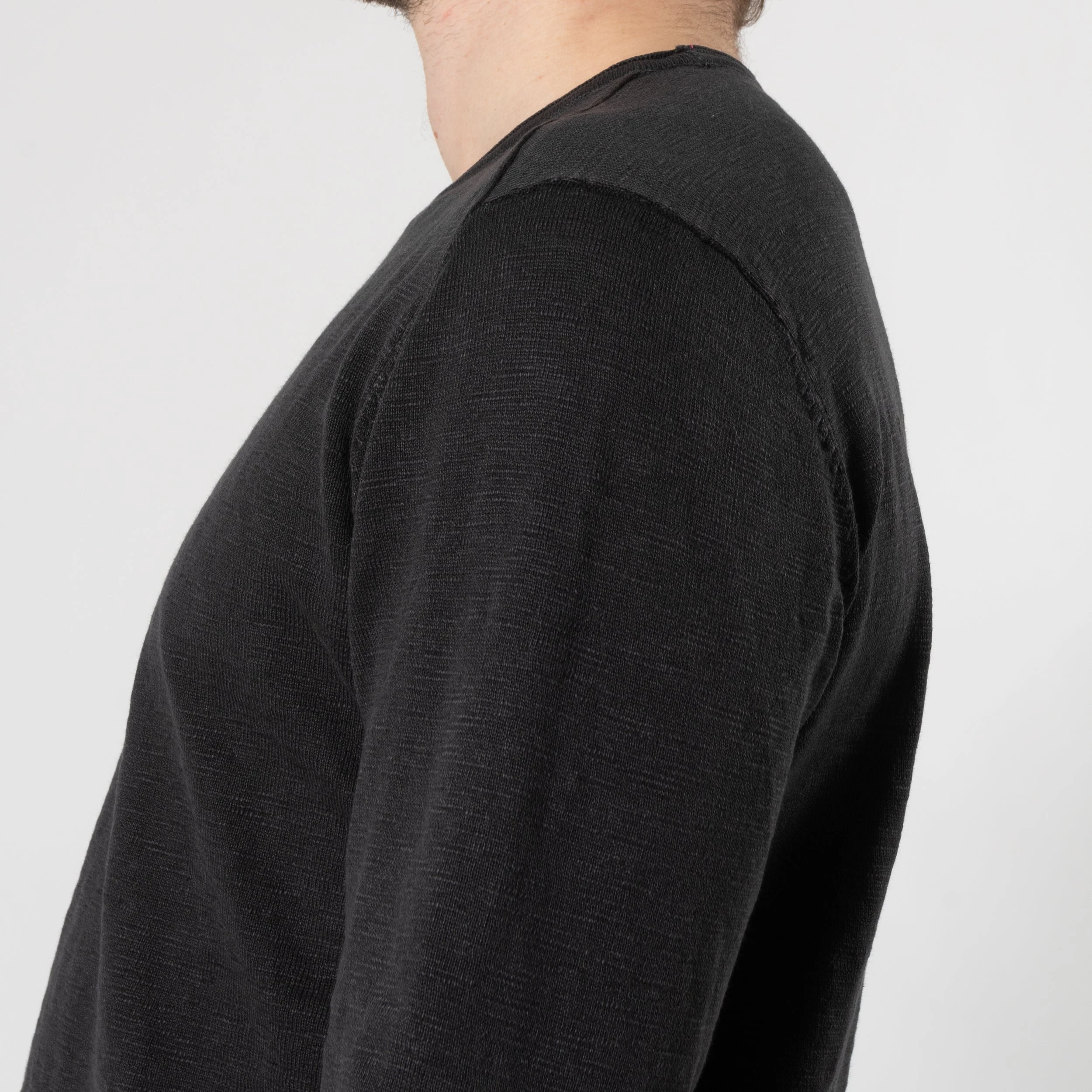 ADVERB COTTON WASHED CREWNECK DARK GREY 6 ADVERB COTTON WASHED CREWNECK DARK GREY - Bild 4