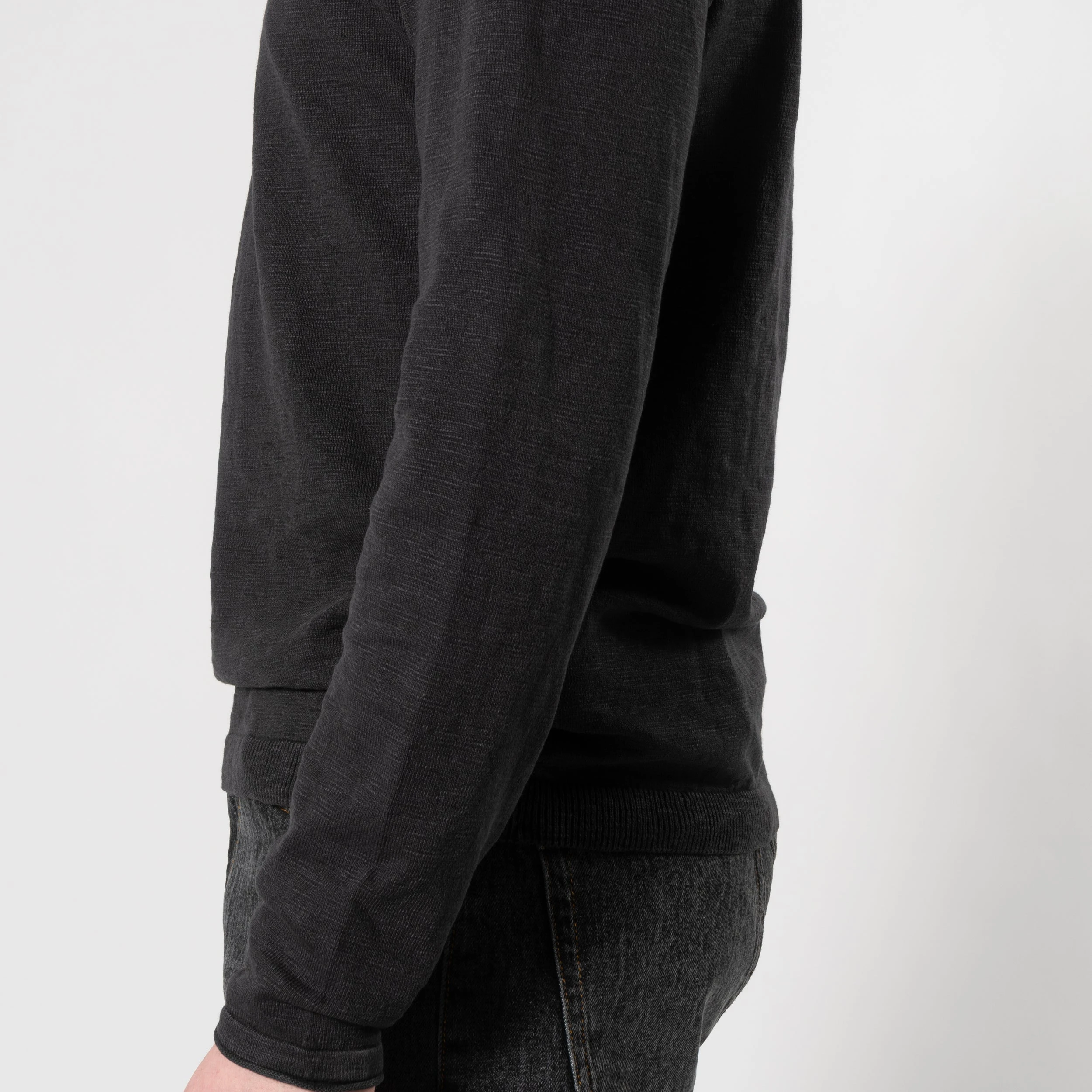 ADVERB COTTON WASHED CREWNECK DARK GREY 8 ADVERB COTTON WASHED CREWNECK DARK GREY - Bild 6