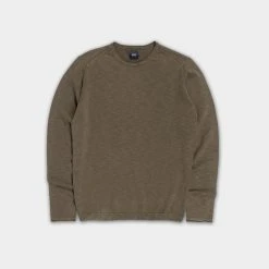 ADVERB COTTON WASHED CREWNECK GREEN