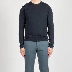 ADVERB COTTON WASHED CREWNECK NAVY