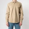 XACUS COWBOY COTTON TWILL SHIRT KHAKI -jupiter shop COWBOY COTTON TWILL SHIRT KHAKI SKJORTA XACUS Jupiter Kungsgatan Norrlandsgatan Stockholm