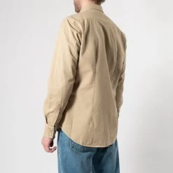 XACUS COWBOY COTTON TWILL SHIRT KHAKI -jupiter shop COWBOY COTTON TWILL SHIRT KHAKI SKJORTA XACUS Jupiter Kungsgatan Norrlandsgatan Stockholm 6