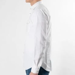 XACUS COWBOY COTTON TWILL SHIRT WHITE -jupiter shop COWBOY COTTON TWILL SHIRT WHITE SKJORTA XACUS Jupiter Kungsgatan Norrlandsgatan Stockholm 5