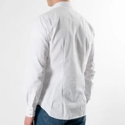 XACUS COWBOY COTTON TWILL SHIRT WHITE -jupiter shop COWBOY COTTON TWILL SHIRT WHITE SKJORTA XACUS Jupiter Kungsgatan Norrlandsgatan Stockholm 7