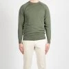 ASPESI CREPED COTTON CREWNECK SAGE GREEN -jupiter shop CREPED COTTON CREWNECK SAGE GREEN TROJA ASPESI Jupiter Kungsgatan Norrlandsgatan Stockholm