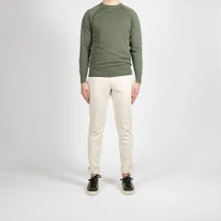 ASPESI CREPED COTTON CREWNECK SAGE GREEN -jupiter shop CREPED COTTON CREWNECK SAGE GREEN TROJA ASPESI Jupiter Kungsgatan Norrlandsgatan Stockholm 8