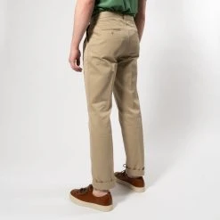 Tela Genova DAMASCO TWILL TROUSER BEIGE -jupiter shop DAMASCO TWILL TROUSER BEIGE BYXA TELA GENOVA Jupiter Kungsgatan Norrlandsgatan Stockholm 5