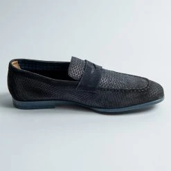 DOUCAL''S PENNY LOAFER ST INTERECCIO NAVY