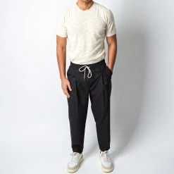 Drole De Monsieur LE PANTALON SIGNATURE BLACK -jupiter shop DROLEDEMONSIEURBYXA 1