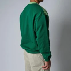 Drole De Monsieur LE SWEATSHIRT DRÔLE FLEURI FOREST GREEN -jupiter shop DROLETROJA 6