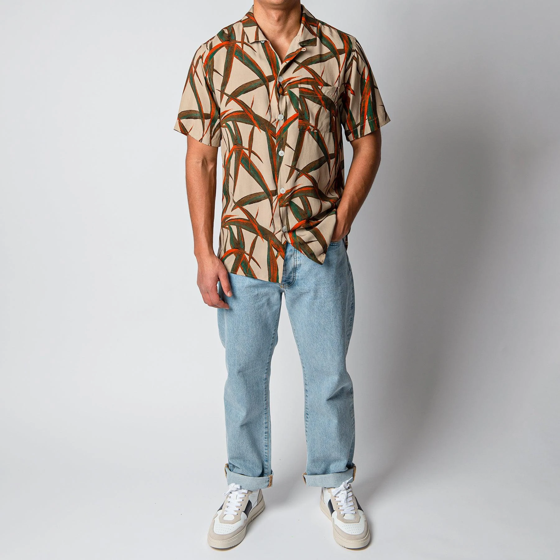 XACUS SHORT SLEEVE VINTAGE BOWLING SHIRT BEIGE 8 XACUS SHORT SLEEVE VINTAGE BOWLING SHIRT BEIGE - Bild 6