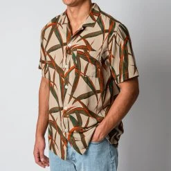 XACUS SHORT SLEEVE VINTAGE BOWLING SHIRT BEIGE 9 XACUS SHORT SLEEVE VINTAGE BOWLING SHIRT BEIGE -jupiter shop DSC 2054