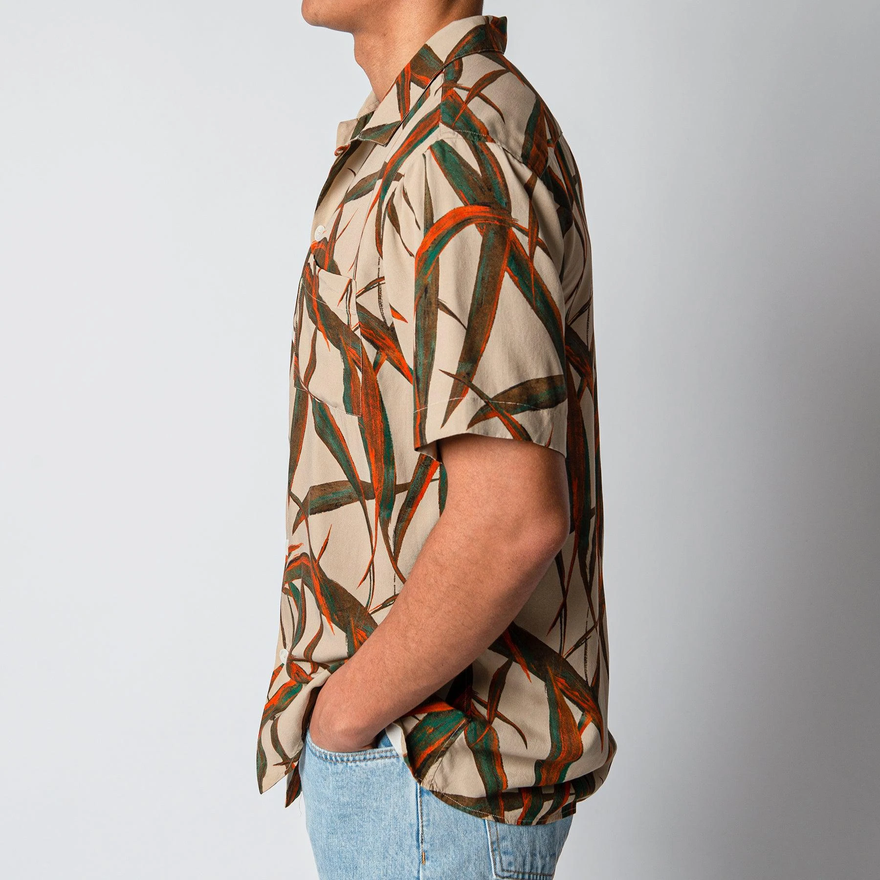 XACUS SHORT SLEEVE VINTAGE BOWLING SHIRT BEIGE 5 XACUS SHORT SLEEVE VINTAGE BOWLING SHIRT BEIGE - Bild 3