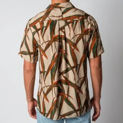 XACUS SHORT SLEEVE VINTAGE BOWLING SHIRT BEIGE 12 XACUS SHORT SLEEVE VINTAGE BOWLING SHIRT BEIGE -jupiter shop DSC 2056