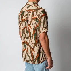 XACUS SHORT SLEEVE VINTAGE BOWLING SHIRT BEIGE 11 XACUS SHORT SLEEVE VINTAGE BOWLING SHIRT BEIGE -jupiter shop DSC 2057