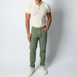 Lardini JIMMY DENIM DYED TROUSER GREEN -jupiter shop DSC 3168
