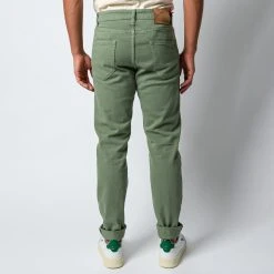 Lardini JIMMY DENIM DYED TROUSER GREEN -jupiter shop DSC 3172