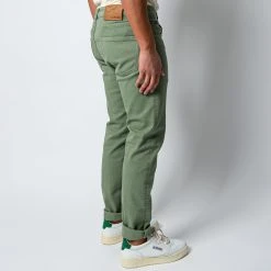 Lardini JIMMY DENIM DYED TROUSER GREEN -jupiter shop DSC 3173