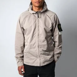 Stone Island GIUBBOTTO GARMENT DYED JACKET DOVE GREY