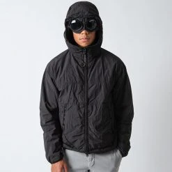 C.P. Company GARMENT DYED MEDIUM JACKET BLACK