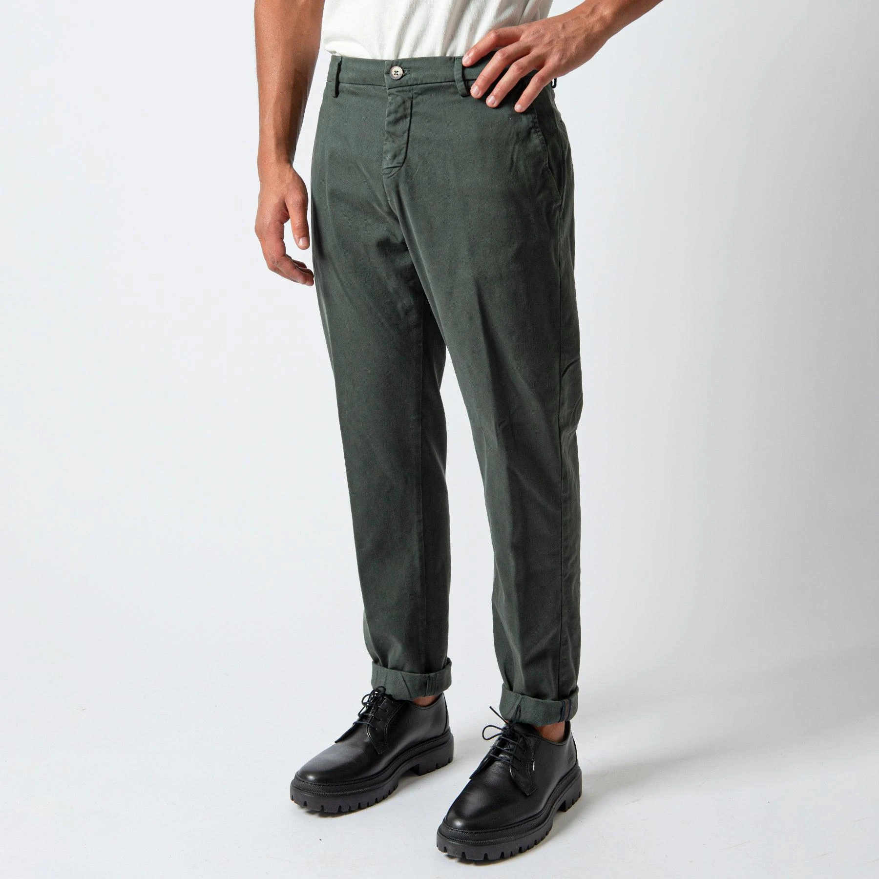 MASON'S VENEZIA TWILL TROUSERS GREEN 4 MASON'S VENEZIA TWILL TROUSERS GREEN - Bild 2