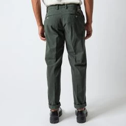 MASON'S VENEZIA TWILL TROUSERS GREEN 8 MASON'S VENEZIA TWILL TROUSERS GREEN -jupiter shop DSC 5790