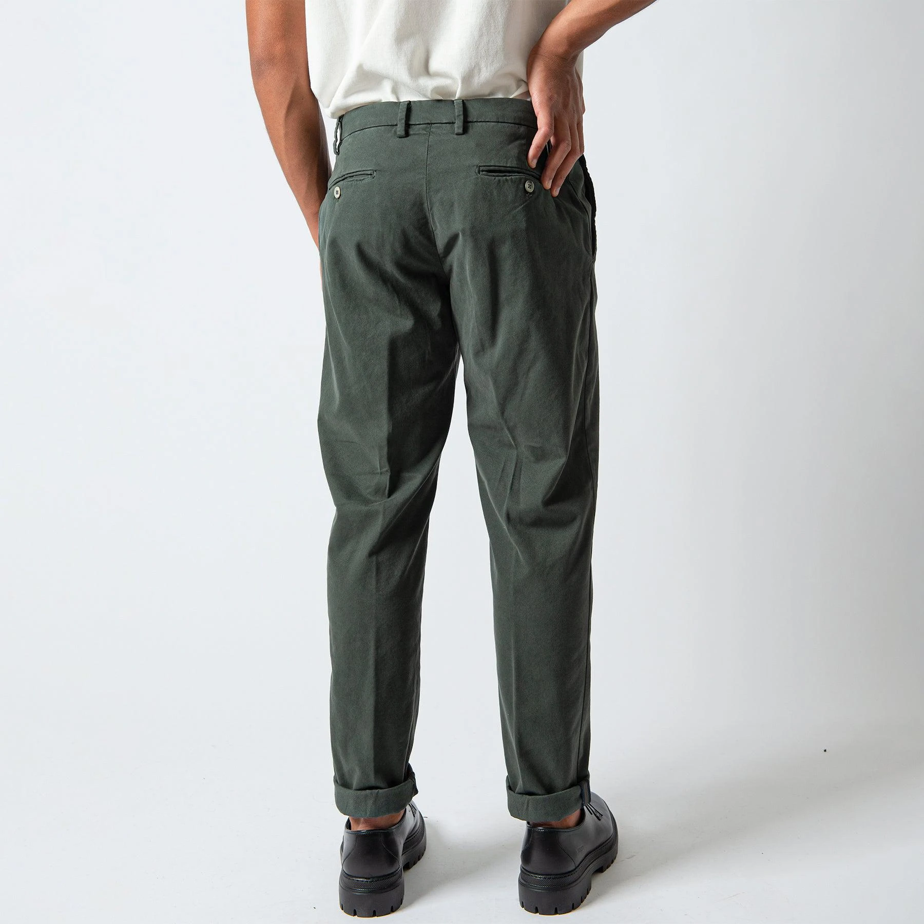 MASON'S VENEZIA TWILL TROUSERS GREEN 6 MASON'S VENEZIA TWILL TROUSERS GREEN - Bild 4