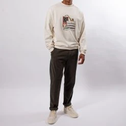 Drole De Monsieur LE SWEATSHIRT SAXOPHONE CREAM -jupiter shop DSC 7082