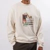 Drole De Monsieur LE SWEATSHIRT SAXOPHONE CREAM -jupiter shop DSC 7084